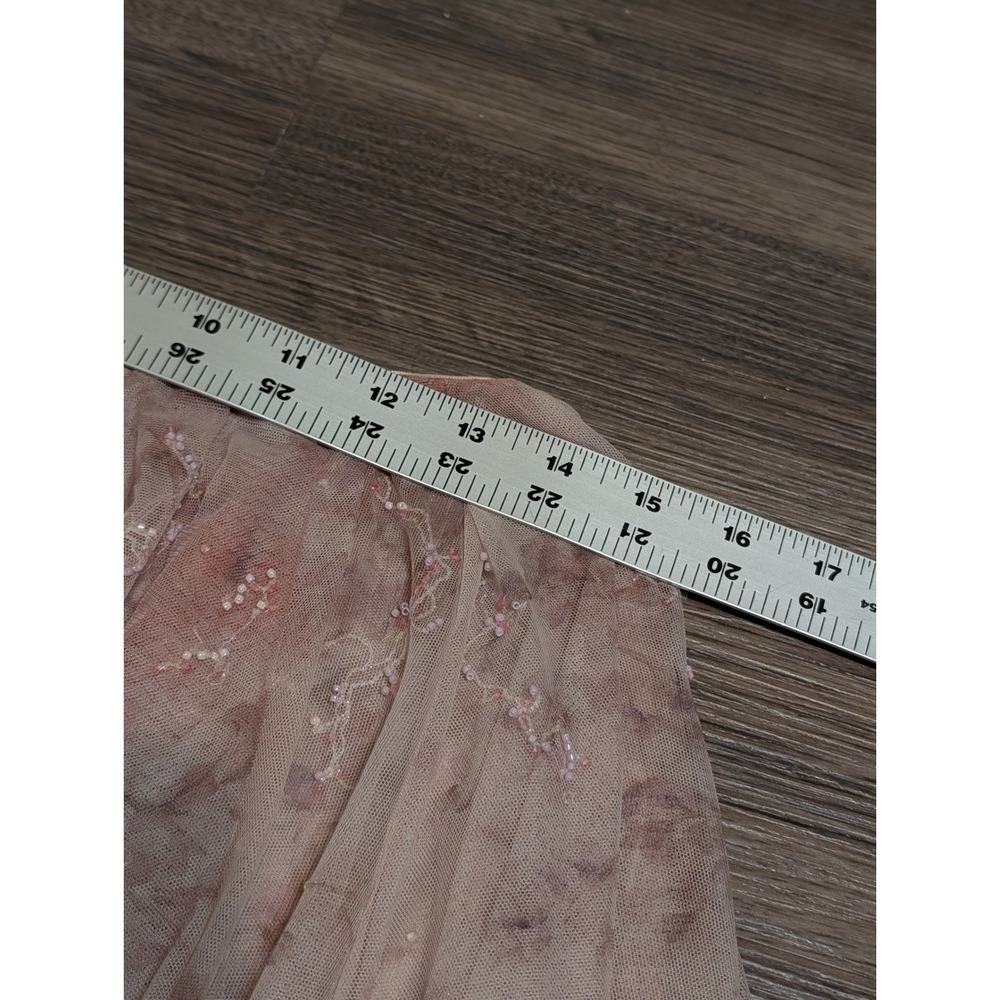 Ralph Lauren Purple Label Kymberly Floral Tulle Beaded Skirt Pink Size 4? READ - Picture 10 of 13